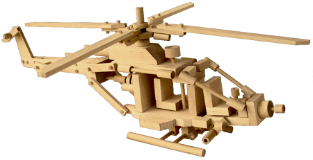 Wooden Toy - Helicopter