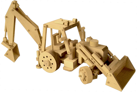 Wooden Toy - Tractor 3