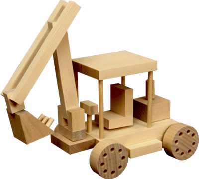 Wooden Toy - Excavator 1